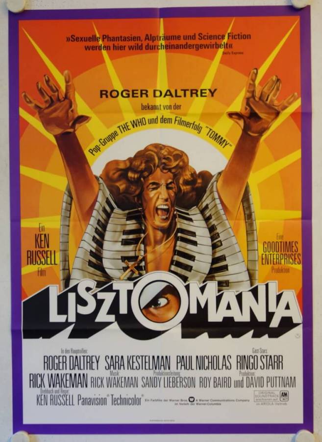 Lisztomania original release german movie poster